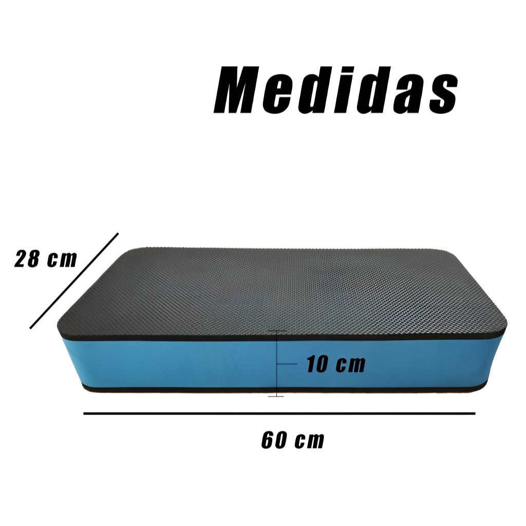 Step Academia 60 x 28 x 10 cm, Para Exercícios Fitness Aeróbicos, E.V.A