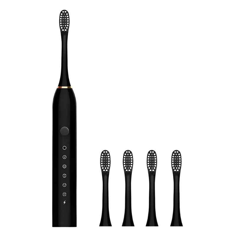 Escova de Dente Elétrica Ultrassônica, À Prova D'água e com Cabeça Substituível