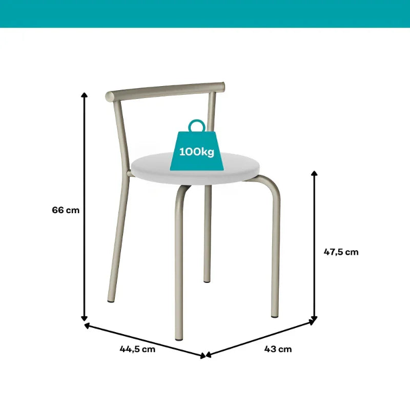 Conjunto Sala de Jantar Palermo com Mesa e 4 Cadeiras Carraro