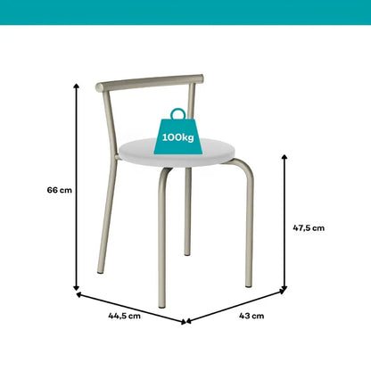 Conjunto Sala de Jantar Palermo com Mesa e 4 Cadeiras Carraro