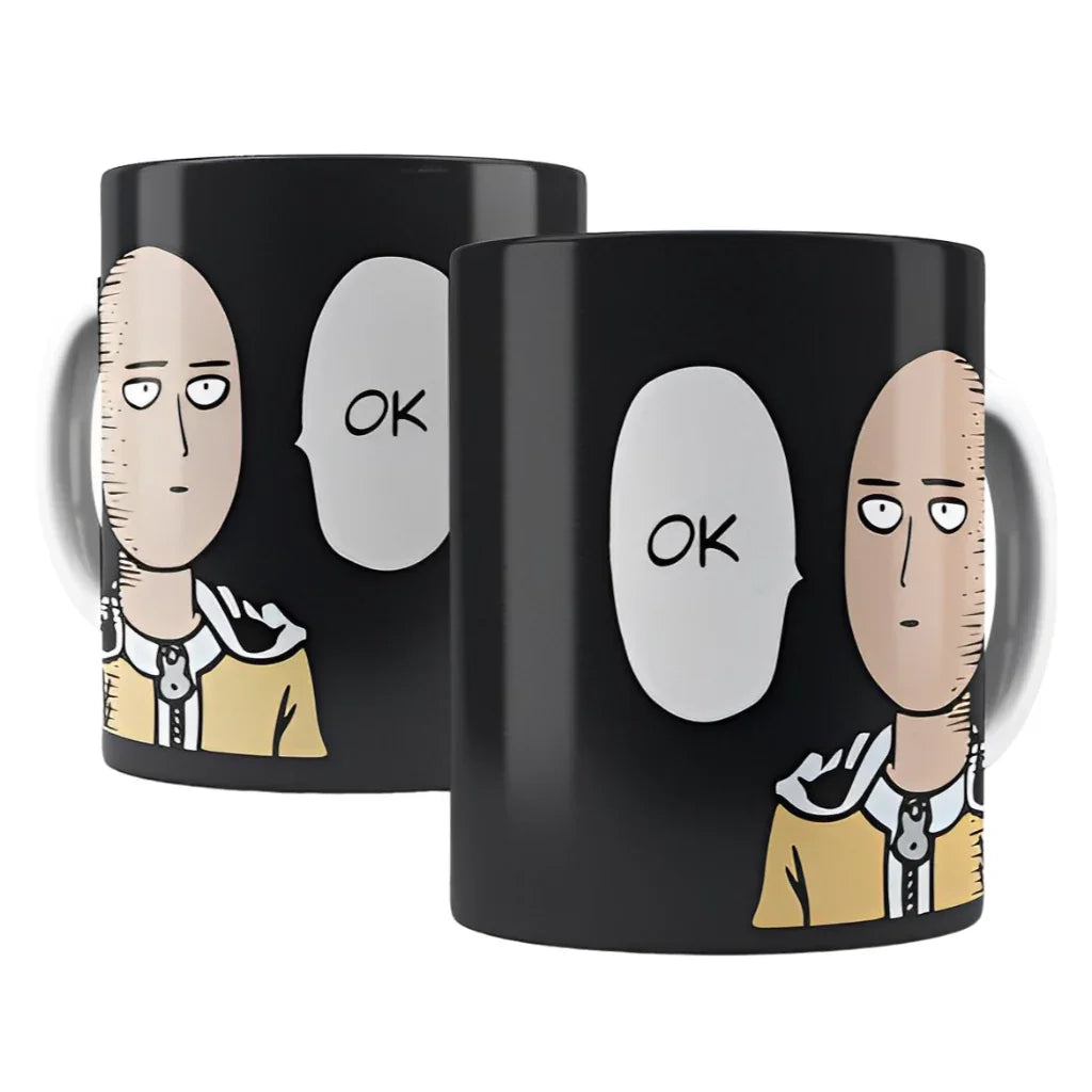Caneca de Porcelana One Punch Man