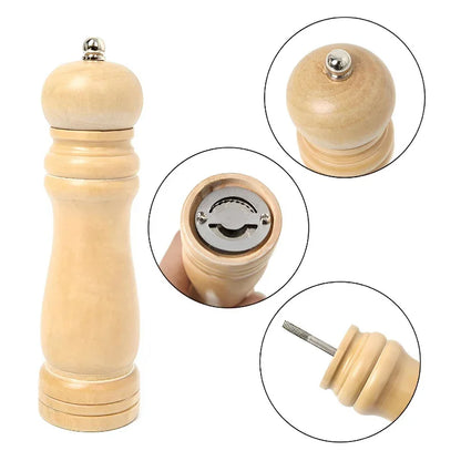 Moedor de Madeira para Pimenta e Sal
