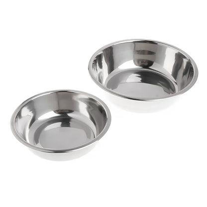 Comedouro e Bebedouro em Inox Antiderrapante para Cães e Gatos