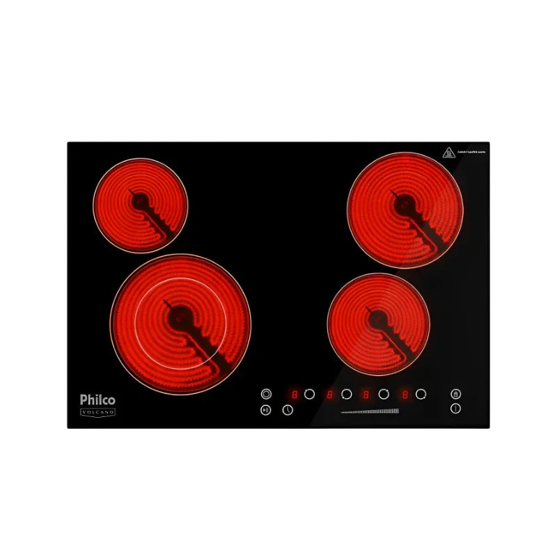 Fogão Cooktop Philco Elétrico Volcano 4 Bocas PCT44VC 220V