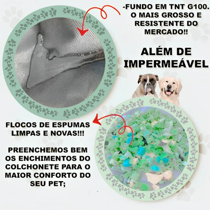 Cama Pet para Cachorro de Grande Porte GG 115x75cm