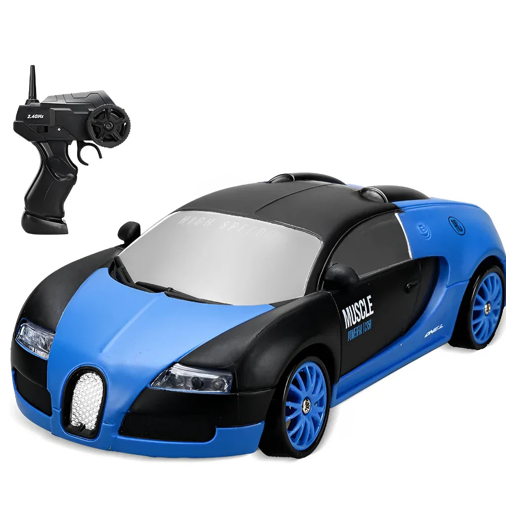 Carro de Corrida de Controle Remoto Mini AE86, 15 km/h, 2.4GHz, 30 Minutos de Duração