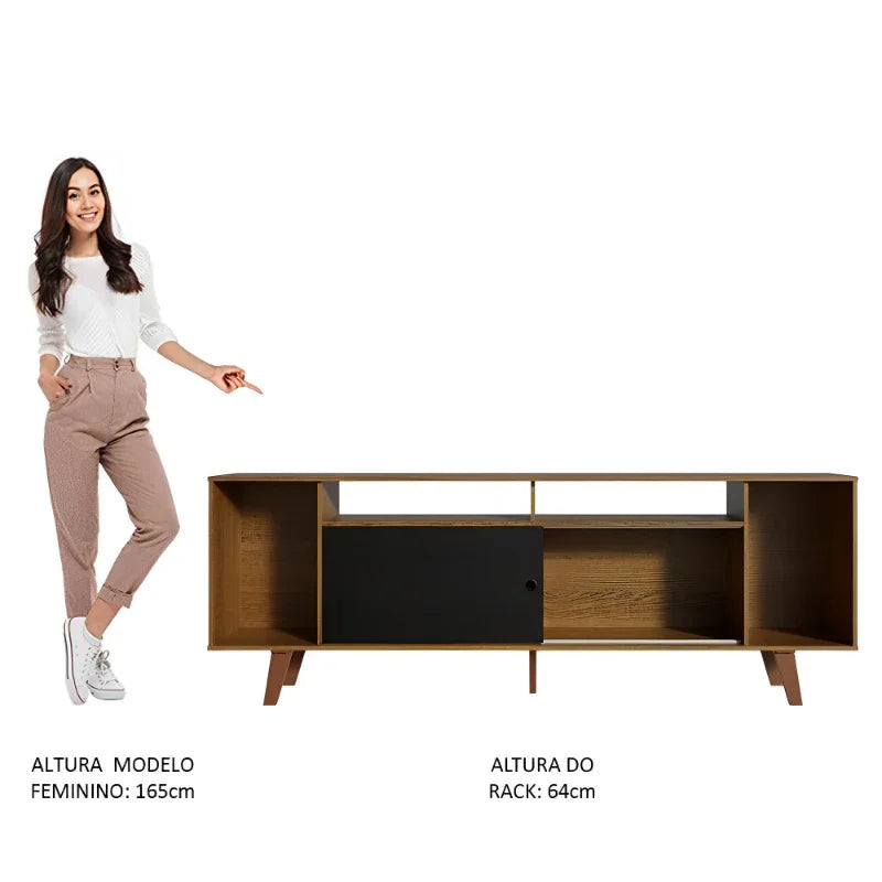 Rack para TV até 65 Polegadas Cancun com Pés