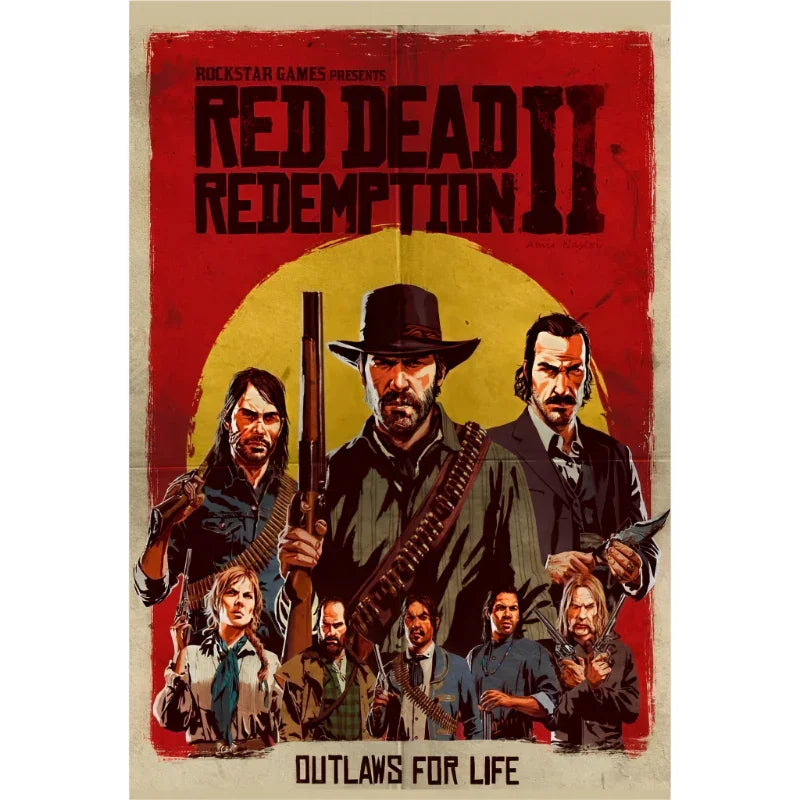 Quadro Decorativo Red Dead Redemption 2