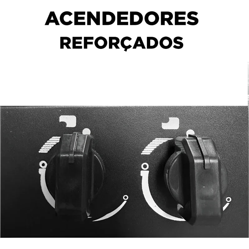 Fogão Cooktop Portátil a Gás 4 Bocas Braslar Bivolt