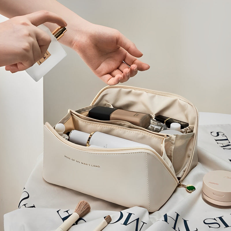 Bolsa de Couro para Cosméticos