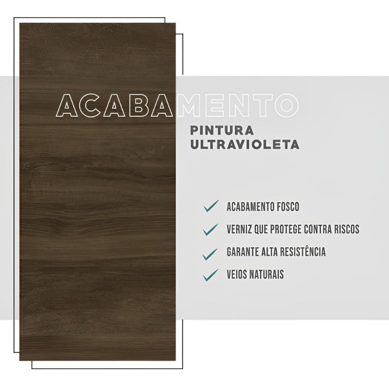 Conjunto de Sala de Jantar Carraro Galway com Mesa e 4 Cadeiras