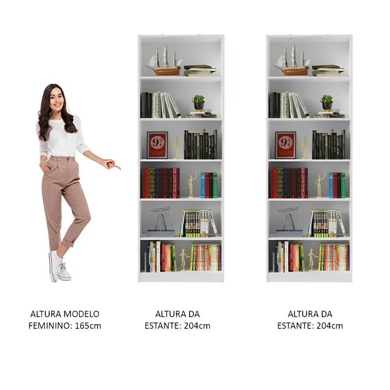 Kit com 2 Estantes Livreiro