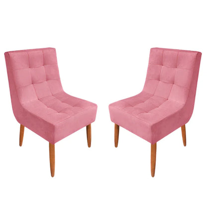 Kit Cadeira Estofada Decorativa