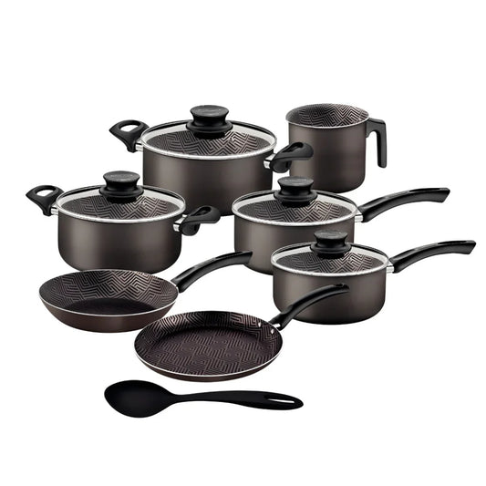 Jogo de Panelas Tramontina Paris Alumínio com 7 Peças e 1 Colher