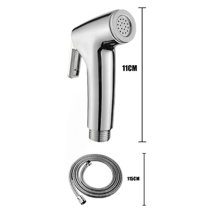 Kit de Ducha Higiênica para Banheiro em Metal Inox 1,15m