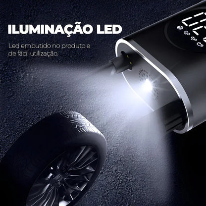 Bomba de Ar Elétrica sem Fio para Pneus, Bolas e Balões