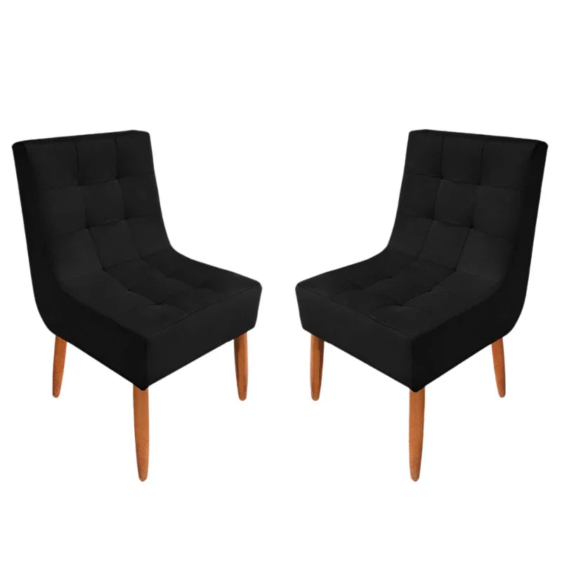 Kit Cadeira Estofada Decorativa