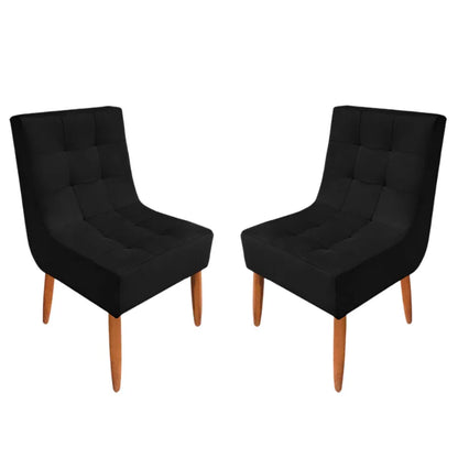 Kit Cadeira Estofada Decorativa