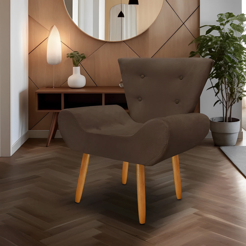 Poltrona Decorativa Emília para Consultório e Escritório