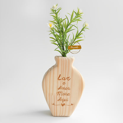 Kit de Vaso com Flores