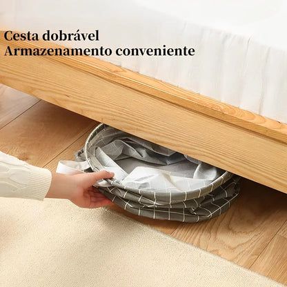 Cesto De Roupa Suja Dobrável