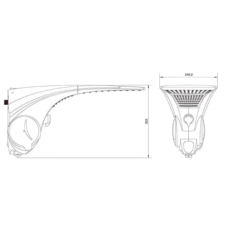 Chuveiro Ducha Lorenzetti Duo Shower Quadra, 5500W, 110V