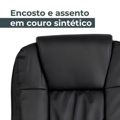 Cadeira de Escritório Presidente Johnson Healer, Preta