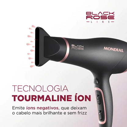 Secador de Cabelo Mondial Black Rose SC-37 220V