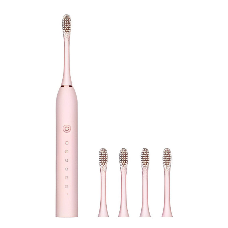 Escova de Dente Elétrica Ultrassônica, À Prova D'água e com Cabeça Substituível