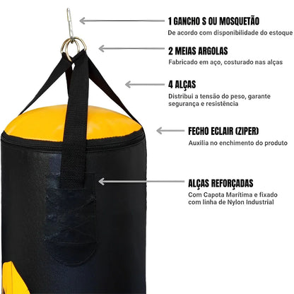 Saco de Pancada Profissional 90cm, 120cm e 160cm