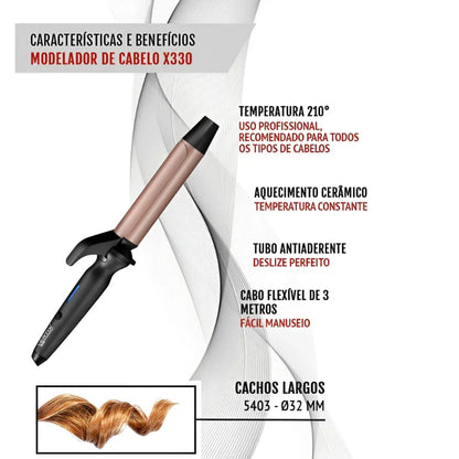 Modelador de Cachos X330 Vertix Bivolt