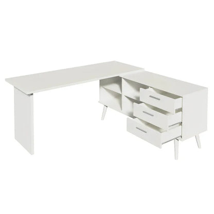 Escrivaninha de Canto com 3 Gavetas