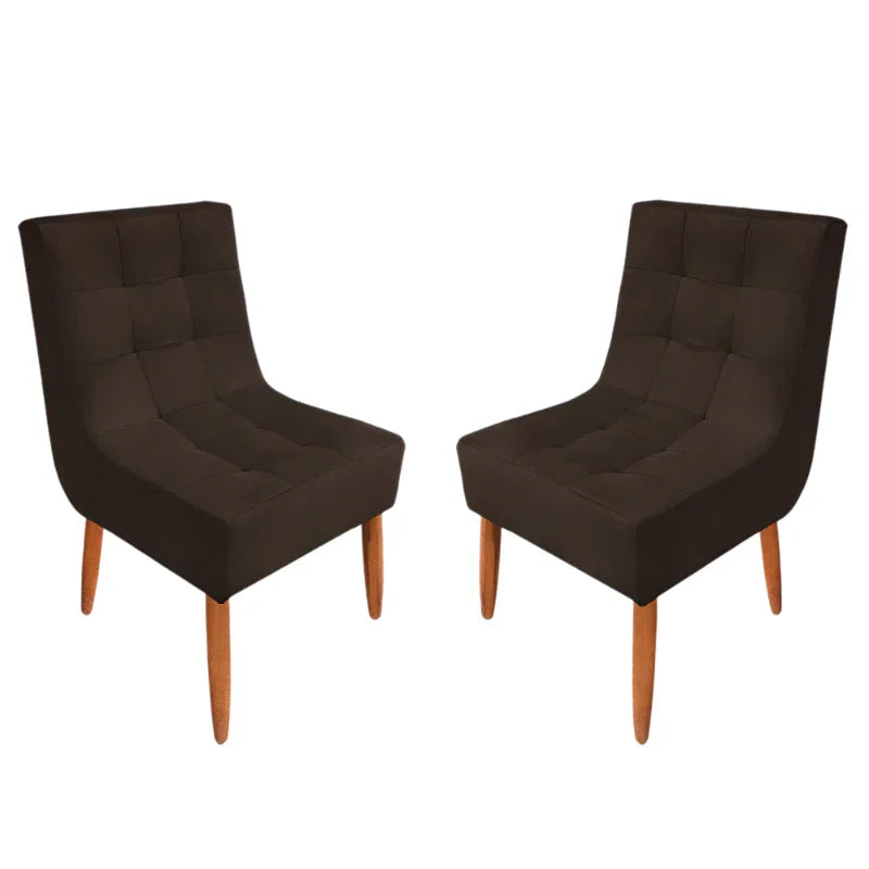 Kit Cadeira Estofada Decorativa