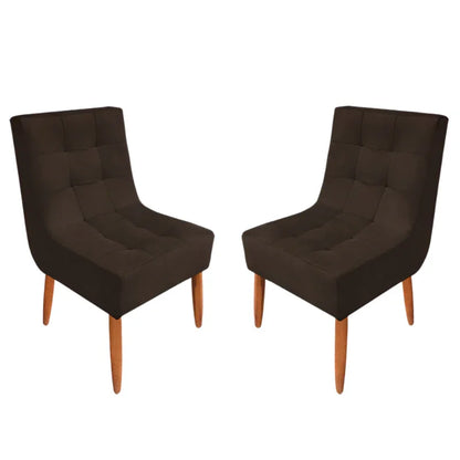 Kit Cadeira Estofada Decorativa