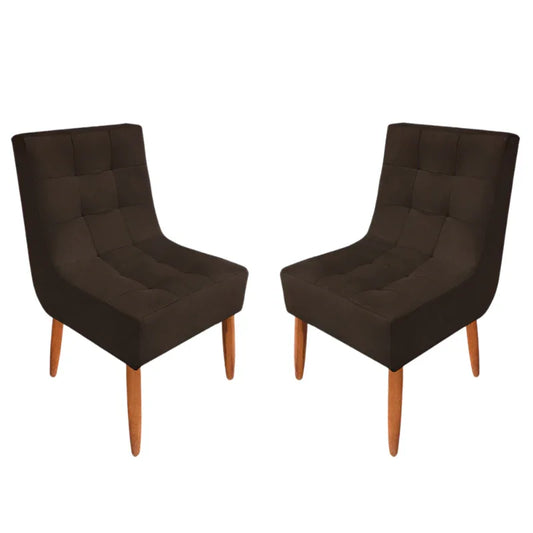 Kit Cadeira Estofada Decorativa