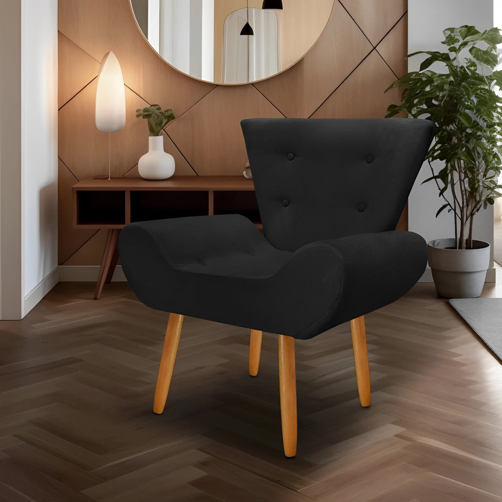 Poltrona Decorativa Emília para Consultório e Escritório