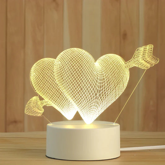 Luminária de Mesa LED 3D Criativa