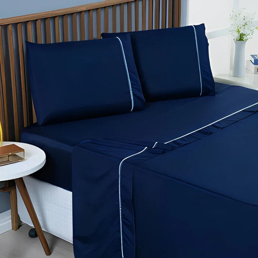 Jogo De Lençol Super King 3 Peças com Elástico