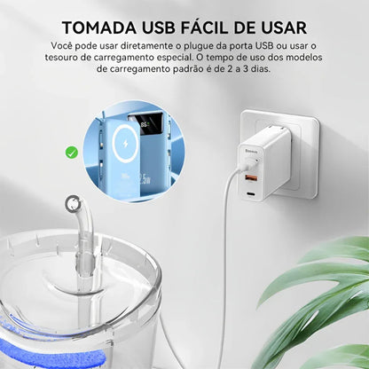 Fonte de Água Automática Newpet 2L com Filtro Silencioso