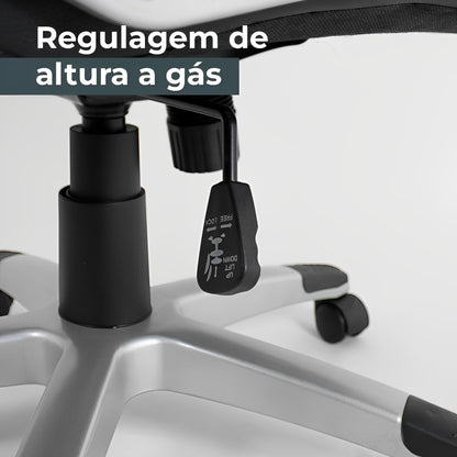 Cadeira de Escritório Presidente Johnson Healer, Preta