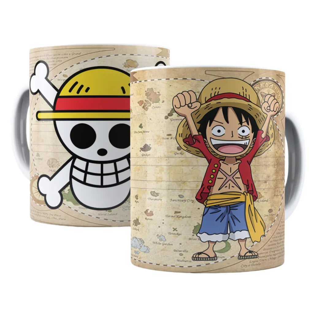 Caneca de Porcelana One Piece Mugiwaras