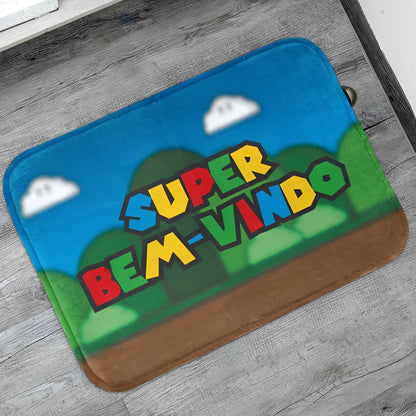 Tapete de Porta Gamer Zone para Entrada, Quarto e Sala 55x35cm