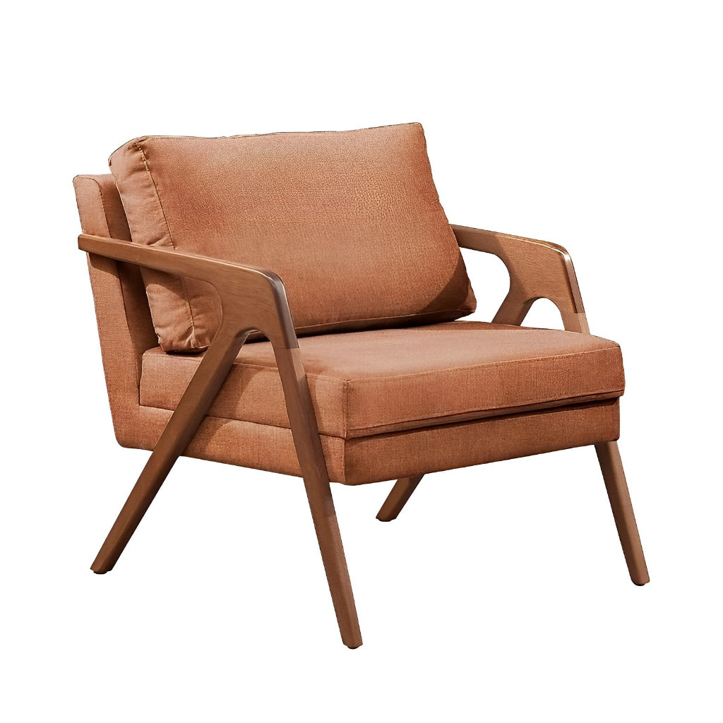 Poltrona Decorativa Mona, Luxo em Madeira Maciça