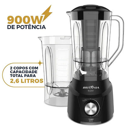 Liquidificador Britânia BLQE01 2 copos 2,6L 900W