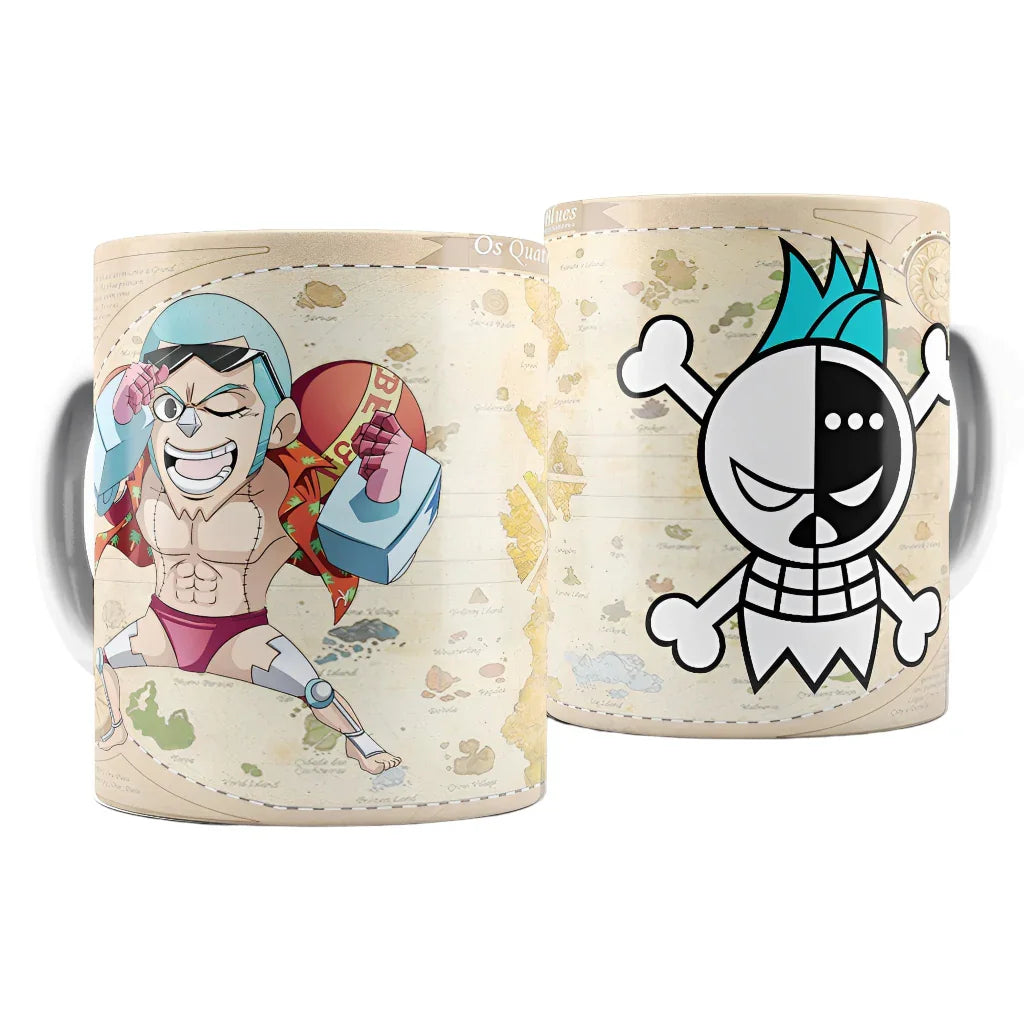 Caneca de Porcelana One Piece Mugiwaras