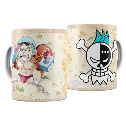 Caneca de Porcelana One Piece Mugiwaras
