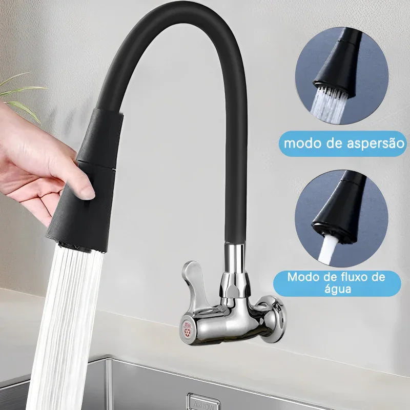 Torneira Flexível para Cozinha com 2 Modos de Jato