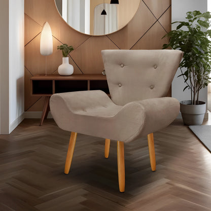 Poltrona Decorativa Emília para Consultório e Escritório