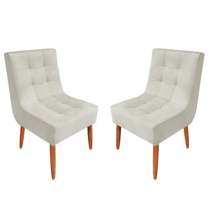 Kit Cadeira Estofada Decorativa