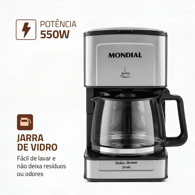 Cafeteira Elétrica Dolce Arome C-43-20X-SI Mondial 550W 220V
